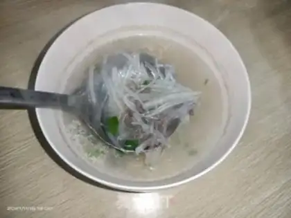 Make Roach beef soup step 4