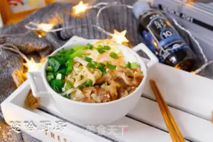 Make Sour soup, fat cow noodles step 6