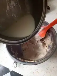 Make Cream chestnut mud mousse puppy step 6