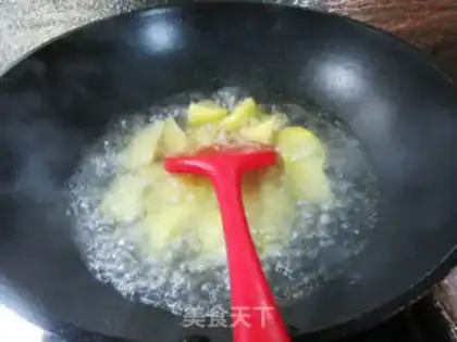 Make Egg dumplings, potatoes step 4