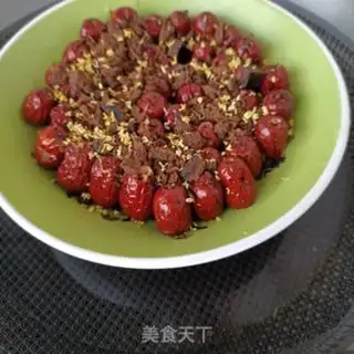 Make Red sugar steamed dates step 6