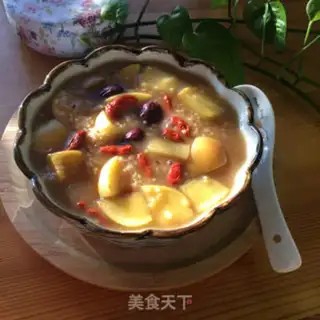 Make Little rice apple curry step 11