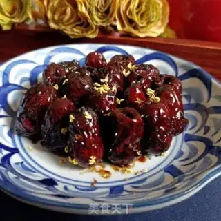 Make Red sugar steamed dates step 12
