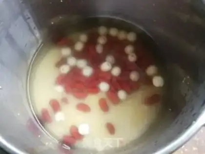 Make Lotus Red Bean Porridge step 2