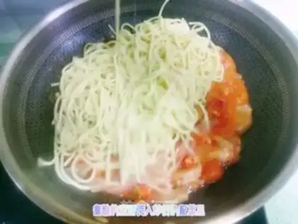 Make Tomato shrimp pasta step 15