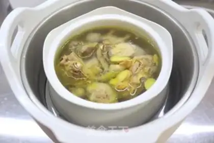 Make Golden needle chicken soup step 4