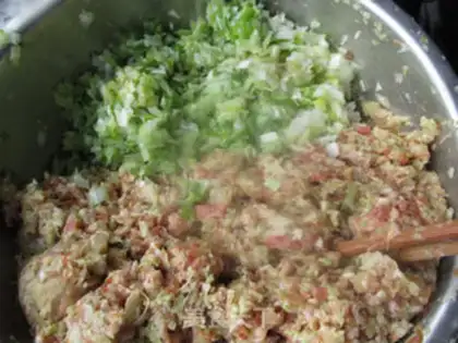 Make The lamb dumplings step 7