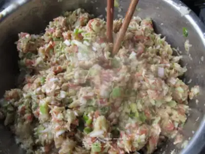 Make The lamb dumplings step 8