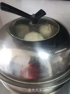 Make ♪ A green lumberberry shrimp bun ♪ step 12