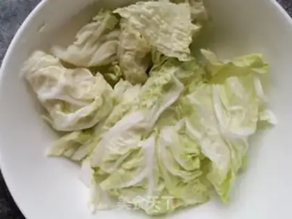 Make Shrimp cabbage step 1