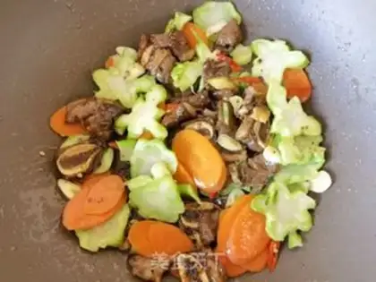 Make Carrot broccoli, orchid step 13
