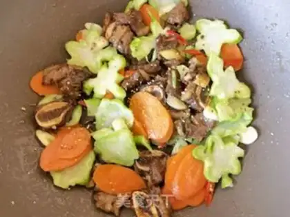 Make Carrot broccoli, orchid step 14