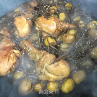 Make Tea, mushrooms, chicken legs step 9
