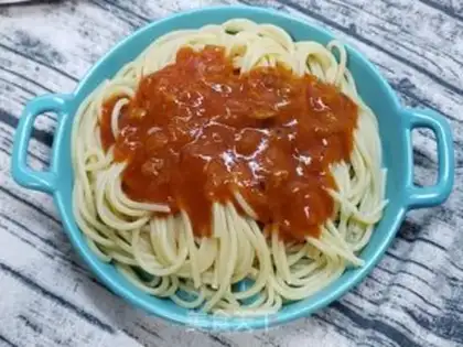 Make Tomatoes. Noodles step 2