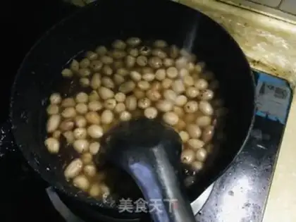 Make Cooking peanut rice step 3
