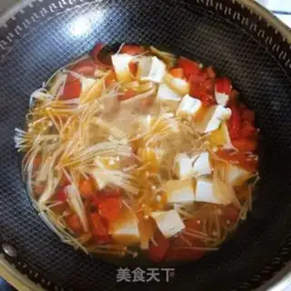 Make Tomatoes and tofu soup step 4