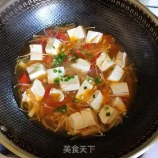 Make Tomatoes and tofu soup step 5