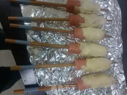 Make Cheese ham sticks step 4