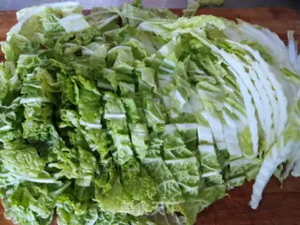 Make Meatball and cabbage step 2