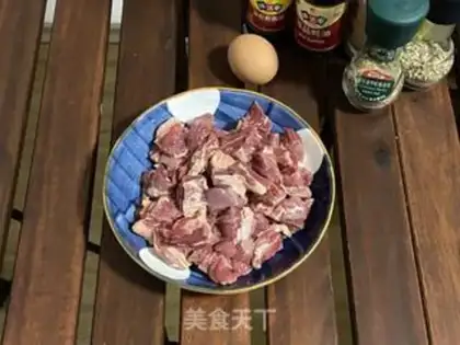 Make Toothpick beef step 0