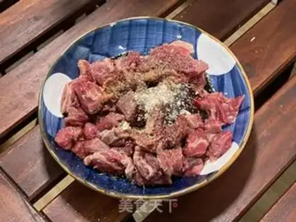 Make Toothpick beef step 1