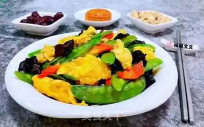 Make Dutch bean carrots, wooded eggs step 14