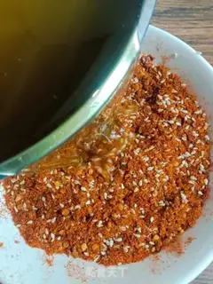 Make Spicy oil step 8