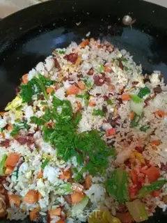 Make Chicken fried rice step 6