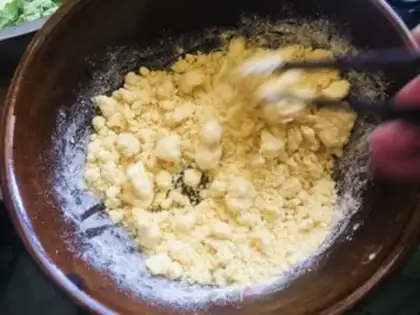 Make The green noodles step 1