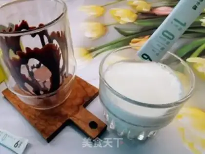 Make Chocolate latte step 1