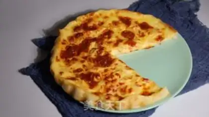 Make A chicken pizza in Orleans step 11