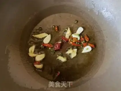 Make Tofu-curd oil seedlings step 2