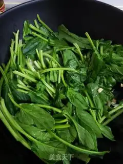 Make Pyre spinach step 3