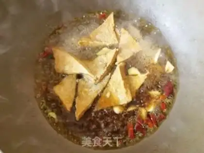 Make Tofu-curd oil seedlings step 5