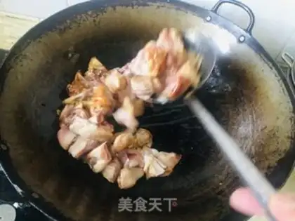 Make Chicken stew potato powder step 3