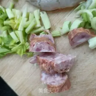 Make Hot radish rice step 1