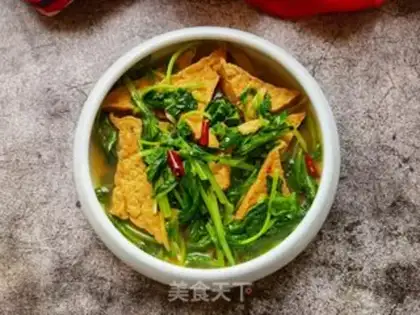 Make Tofu-curd oil seedlings step 10