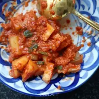 Make Hot radish rice step 4