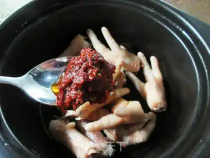 Make Egg dumpling chicken claws step 9