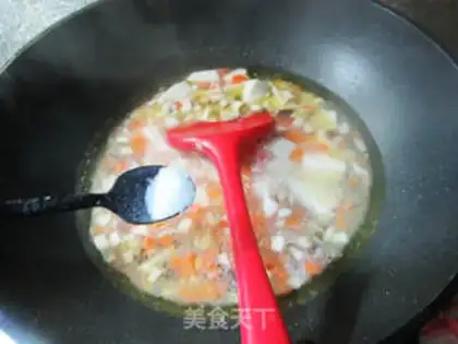 Make Three bean tofu step 9