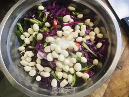 Make Peanut purple kale step 4