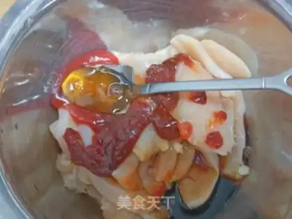 Make Korean chili chicken chest step 6