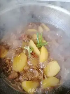 Make Potato burn ribs step 8