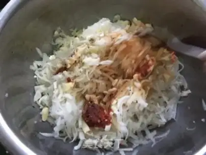 Make A radish bun step 3