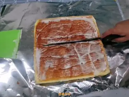 Make Meat pine rolls step 24