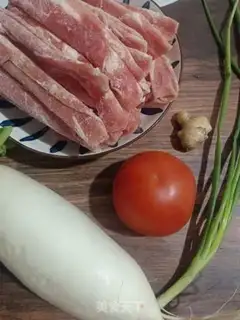 Make Tomato fat radish pot step 0