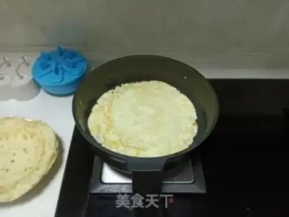 Make Egg pancakes step 7