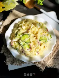 Make Japanese mashed potato salad step 6