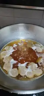 Make Beefball egg noodles step 6