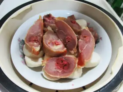 Make Chicken leg steamed potatoes step 6